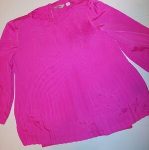 Baker by Ted Baker Pink Pleated Top XL